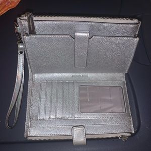 Michael Kors silver wallet